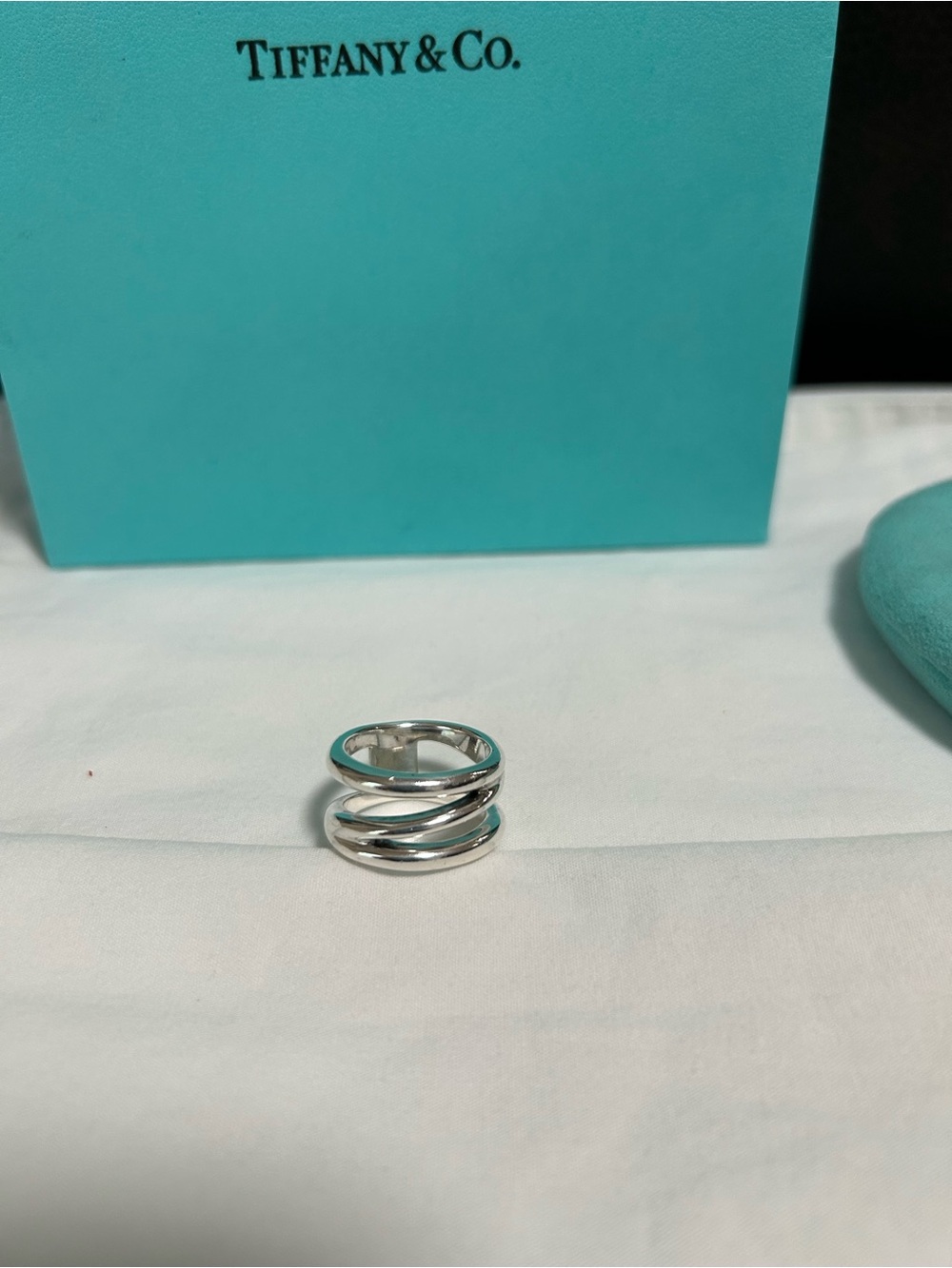Vintage Tiffany & Co. Sterling Silver 925 zig zag ring size 6.5 - Picture 7 of 9